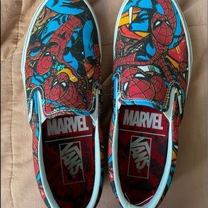 MENS/WOMENS SPIDER-MAN SLIP ON VANS